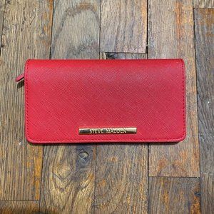 Steve Madden Red Clutch Wallet